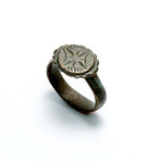 Medieval Ring With Cross // 9th-14th century AD