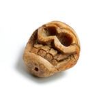 Large Tibetan Bone Skull Bead // 17th-18th Century AD