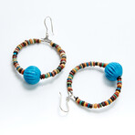 Gorgeous Ancient Egyptian Bead Earrings // Beads 1570-525 BC