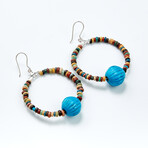 Gorgeous Ancient Egyptian Bead Earrings // Beads 1570-525 BC