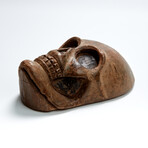 Spooky 1920's-1930's Wooden Skull Face