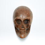 Spooky 1920's-1930's Wooden Skull Face