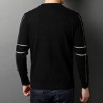 Jeremy Zippered Sweater Jacket // Black (S)