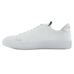 36'S Laceless Low Top // White Croco (US: 10.5)