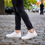 36'S Laceless Low Top // White Croco (US: 10.5)