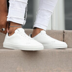 36'S Laceless Low Top // White Grainy (US: 11)