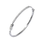 Totem 18K White Gold Diamond Wrist Cuff // 6" // New