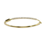 Totem 18K Yellow Gold Diamond Wrist Cuff // 6" // New