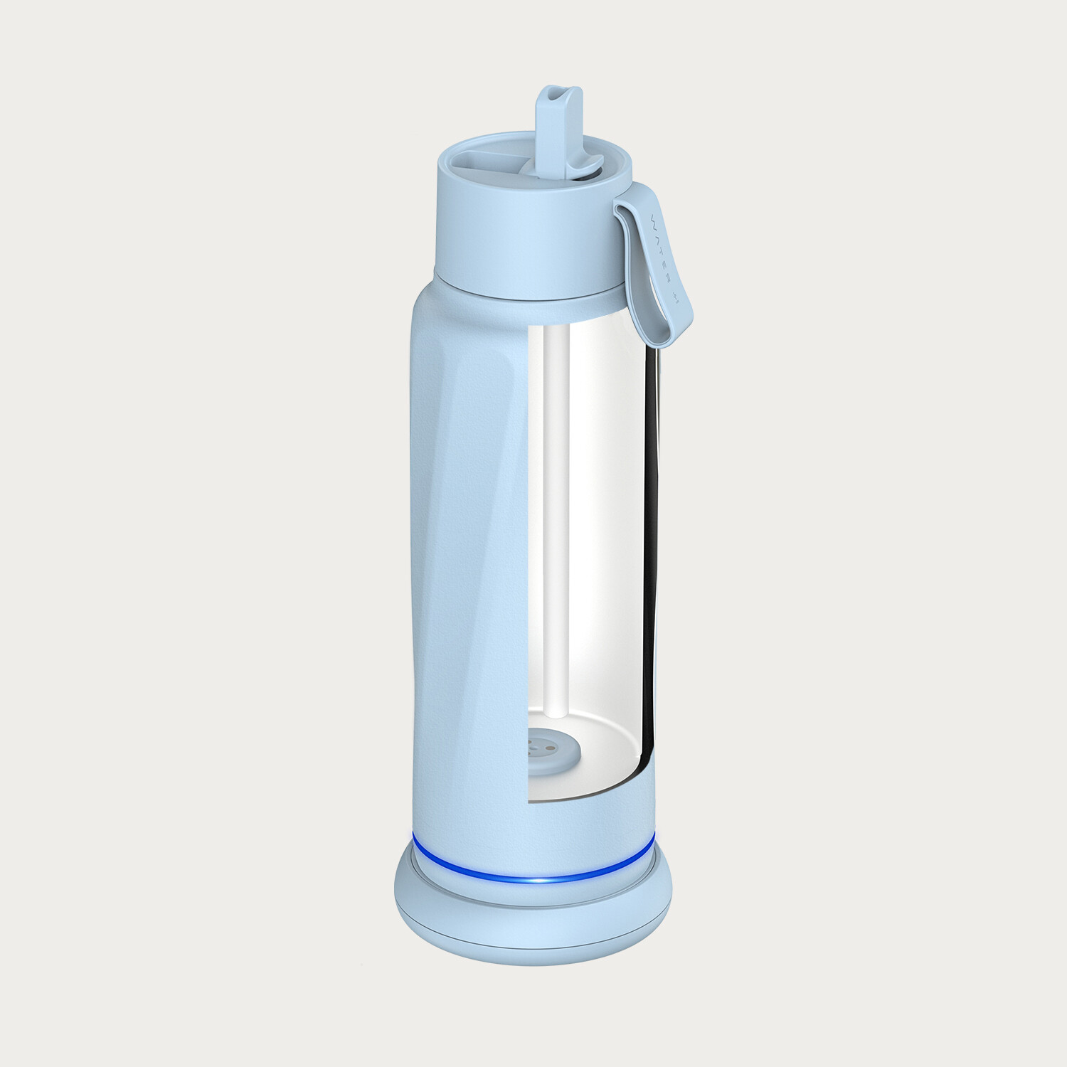 The WaterH Smart Bottle // Magnetite Blue + PureSip - WaterH Smart Water  Bottle - Touch of Modern