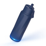 The WaterH Smart Bottle // Magnetite Blue