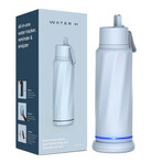 The WaterH Smart Bottle // Seashell Blue