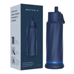 The WaterH Smart Bottle // Magnetite Blue