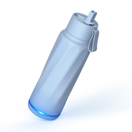 The WaterH Smart Bottle // Magnetite Blue + PureSip - WaterH Smart Water  Bottle - Touch of Modern