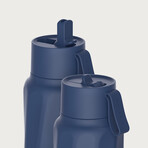 The WaterH Smart Bottle // Magnetite Blue
