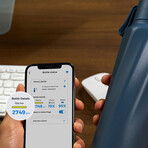 The WaterH Smart Bottle // Magnetite Blue