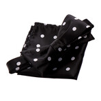 Bow Tie And Hanky Set // Black Polka Dots