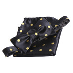 Bow Tie And Hanky Set // Yellow + Black Polka Dolts