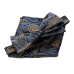 Bow Tie And Hanky Set // Blue + Black II