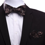 Bow Tie And Hanky Set // Brown