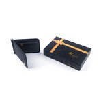 Plain Leather Wallet // Slim // Black