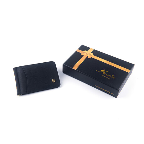 Plain Leather Wallet // Slim // Black