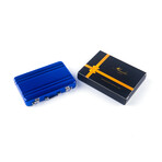 Metal Business Card Holder // Blue