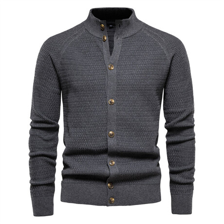 Button-Up Cardigan // Dark Gray (XL) - Newvay Jackets & Sweaters 