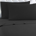 Micro Flannel® Solid Sheet sets // Charcoal (Twin)
