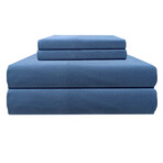 Micro Flannel® Solid Sheet sets //Smokey Mt Blue (Twin)