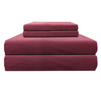 Micro Flannel® Solid Sheet sets // Wine (Twin)