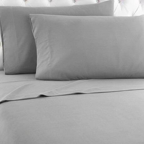 Micro Flannel® Solid Sheet sets// GreyStone (Twin)