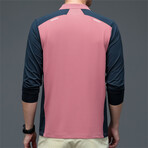 Block Sleeve 1/4 Zip // Brick Red (L)