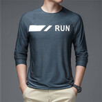 Run Chest Logo Crew // Dark Gray (S)