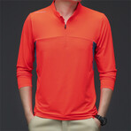 Logo Shoulder 1/4 Zip // Orange (S)