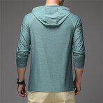 Chest Accent Hoodie // Green (S)