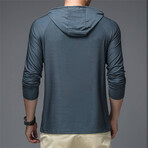 Chest Accent Hoodie // Dark Gray (XS)