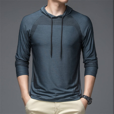 Chest Accent Hoodie // Dark Gray (XS)
