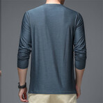 Running Print Chest Texture Crew // Running Print // Dark Gray (XL)