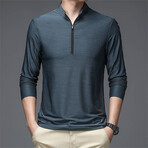 Melange 1/4 Zip // Dark Gray (XS)