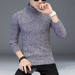 Cozy Knit Turtleneck // Medium Gray (L)