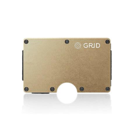 GRID Wallet // Gold Aluminum + SMRTKey