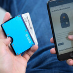 GRID Wallet // Blue Aluminum + SMRTKey
