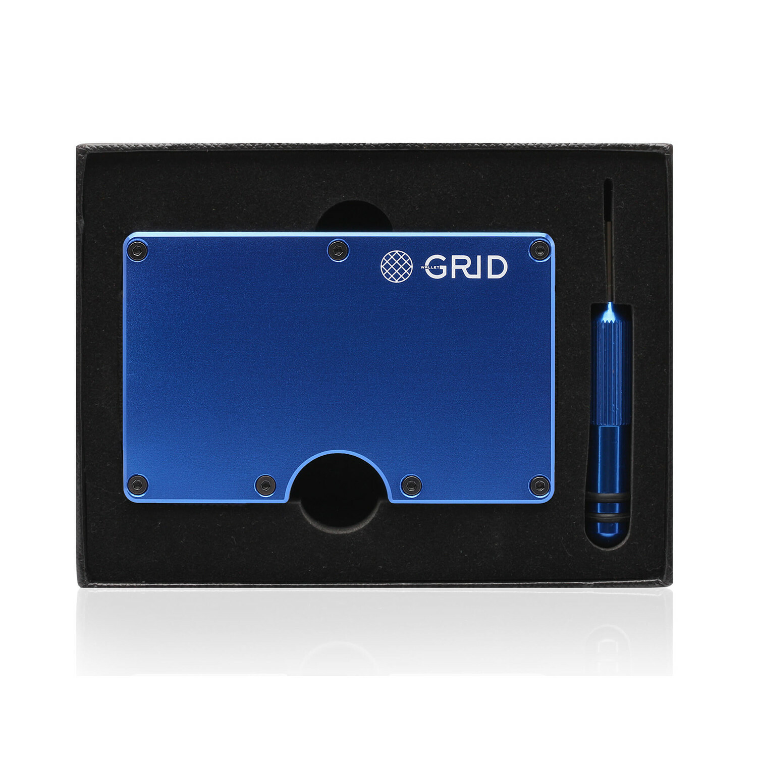 GRID Wallet SMRTKey Black Key Ring Made With A High-Quality Full