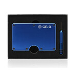 GRID Wallet // Blue Aluminum + SMRTKey