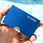 GRID Wallet // Blue Aluminum + SMRTKey