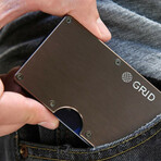 GRID Wallet // Silver Aluminum + SMRTKey