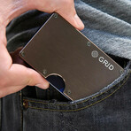 GRID Wallet // Black Aluminum + SMRTKey