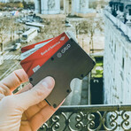 GRID Wallet // Black Aluminum + SMRTKey