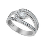 Lovelight Platinum Diamond Ring // Ring Size: 4.5 // New