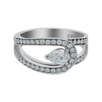 Lovelight Platinum Diamond Ring // Ring Size: 4.25 // New